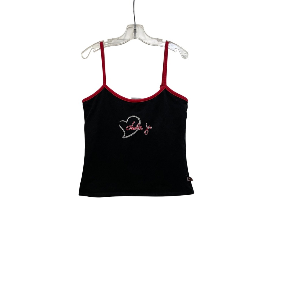 Chase Authentics Dale Earnhardt Jr Womens Camisole Tank Top Black Red  Small